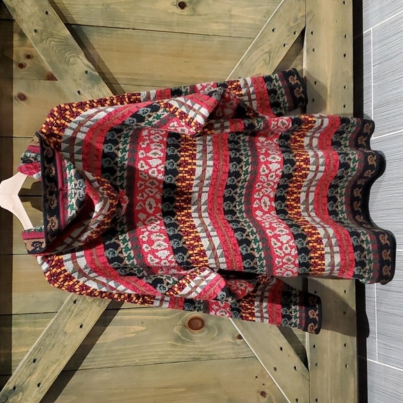 PLUS SIZE 3X VINTAGE FORELLI KNIT CARDIGAN SWEATER HOODIE PATTERN 1980s 1990s - Picture 7 of 7